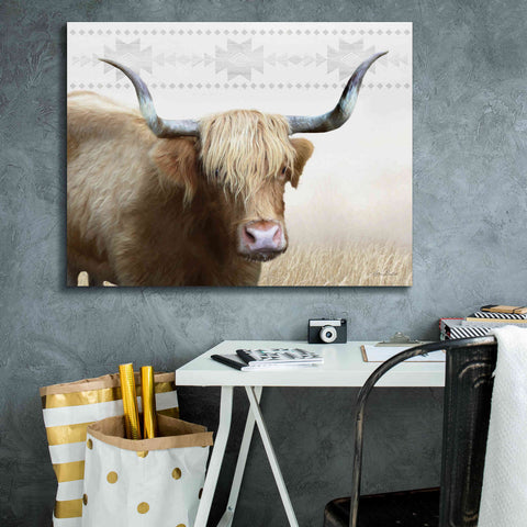 Image of 'Get Your Horns Up' by Lori Deiter, Canvas Wall Art,34 x 26