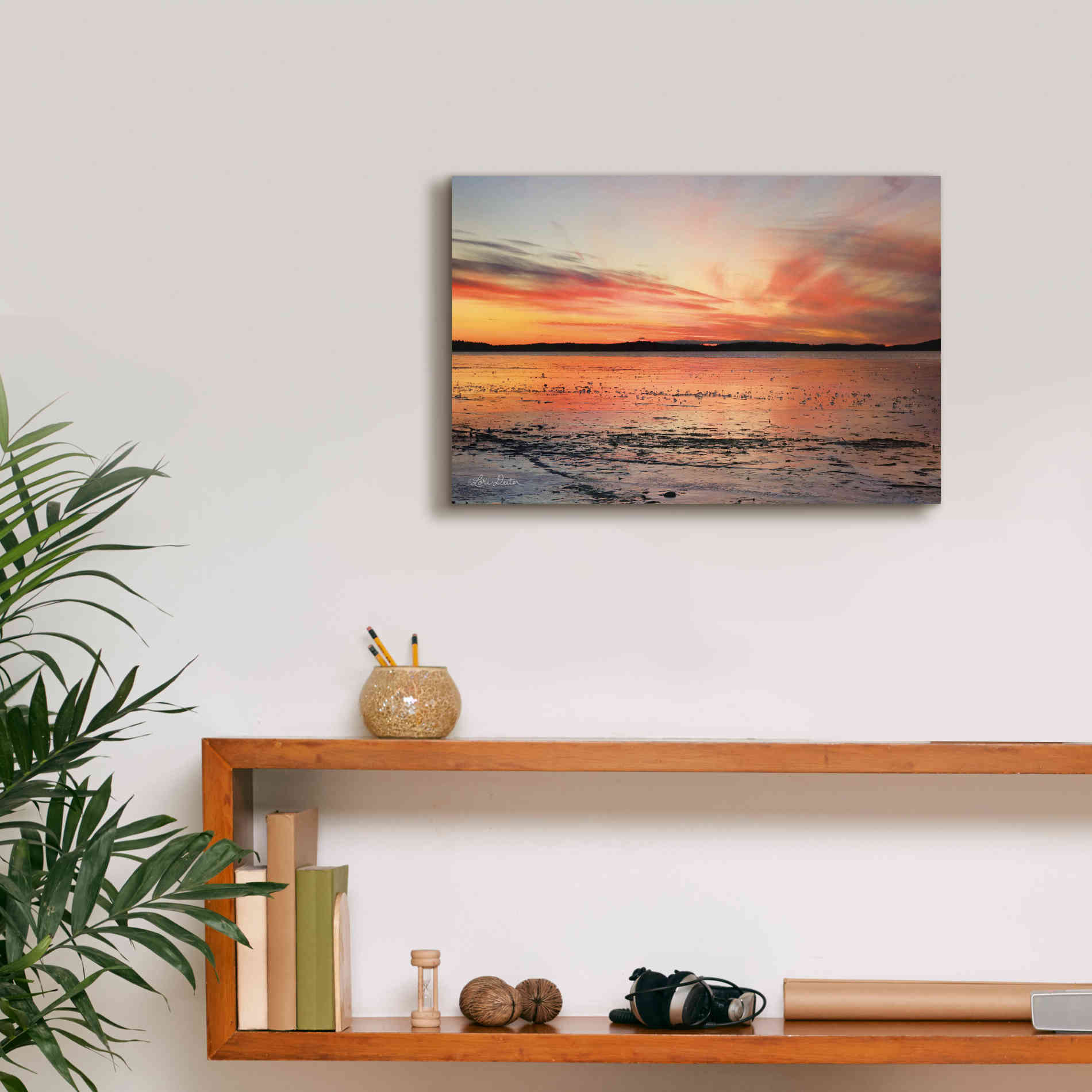 'Fire and Ice' by Lori Deiter, Canvas Wall Art,18 x 12