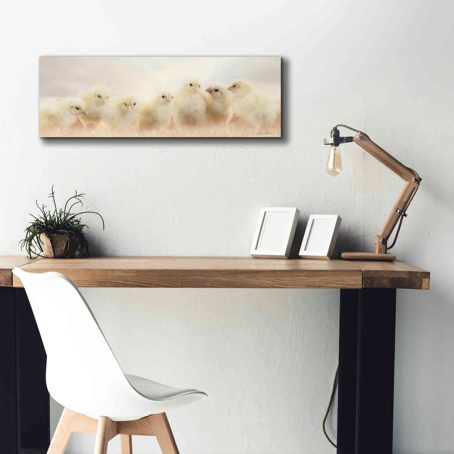 'Spring Line Up' by Lori Deiter, Canvas Wall Art,36 x 12