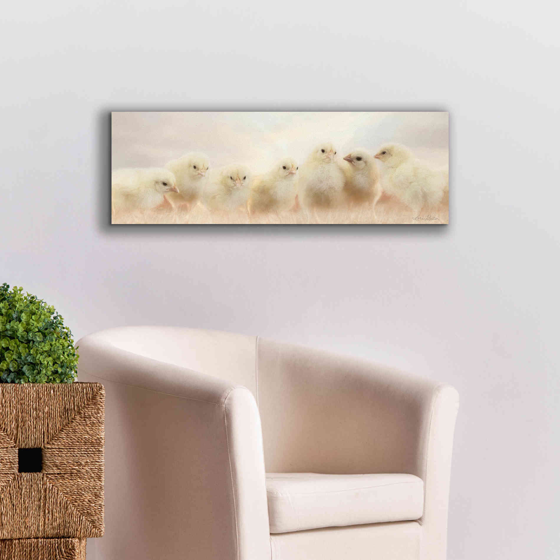 'Spring Line Up' by Lori Deiter, Canvas Wall Art,36 x 12