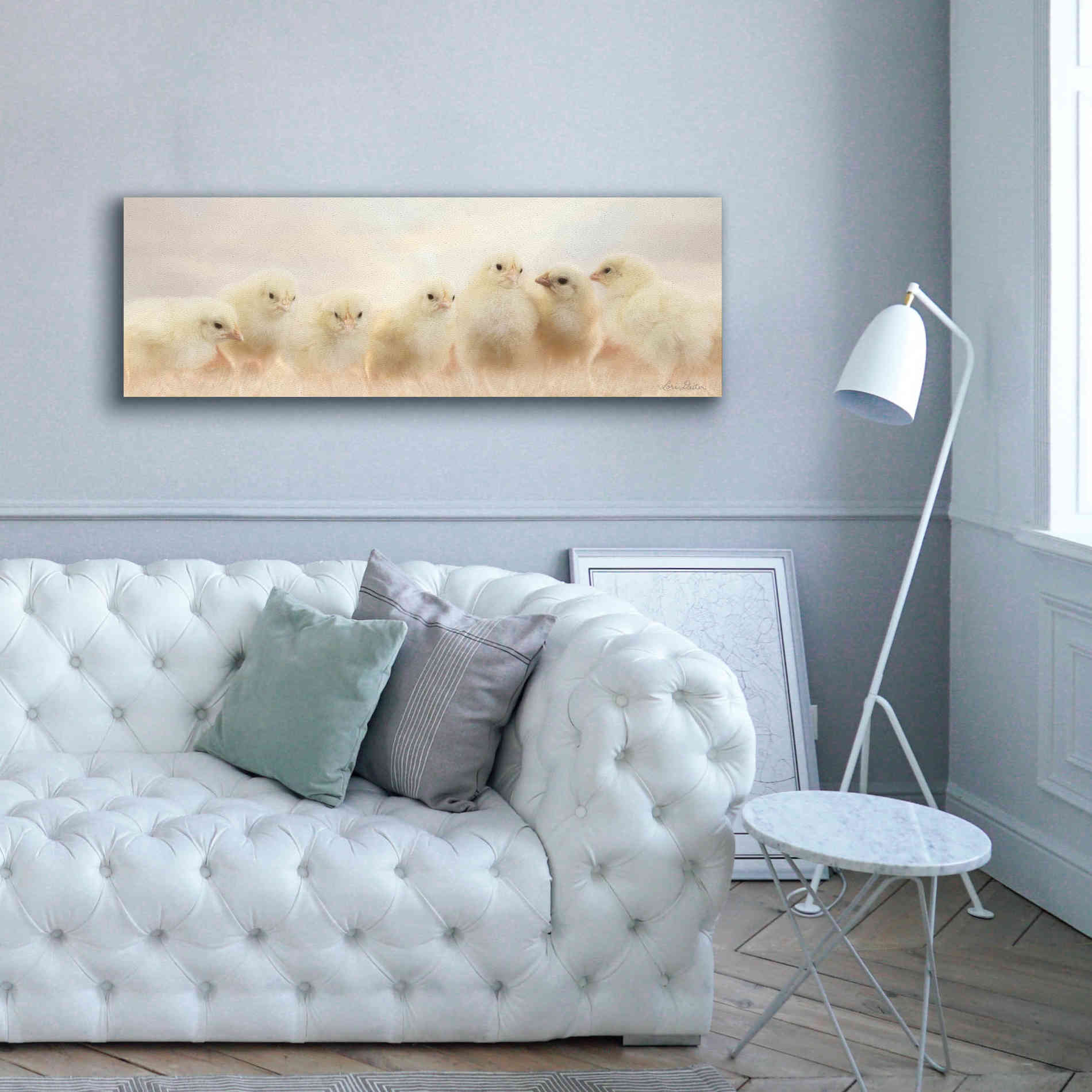 'Spring Line Up' by Lori Deiter, Canvas Wall Art,60 x 20