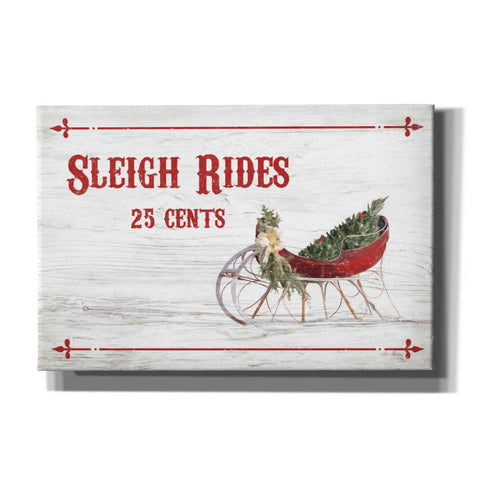 Image of 'Sleigh Rides 25 Cents' by Lori Deiter, Canvas Wall Art
