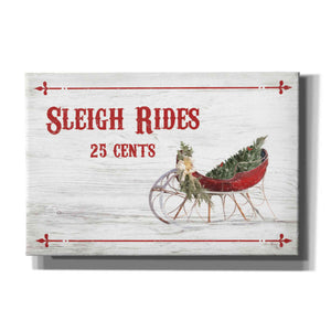 'Sleigh Rides 25 Cents' by Lori Deiter, Canvas Wall Art