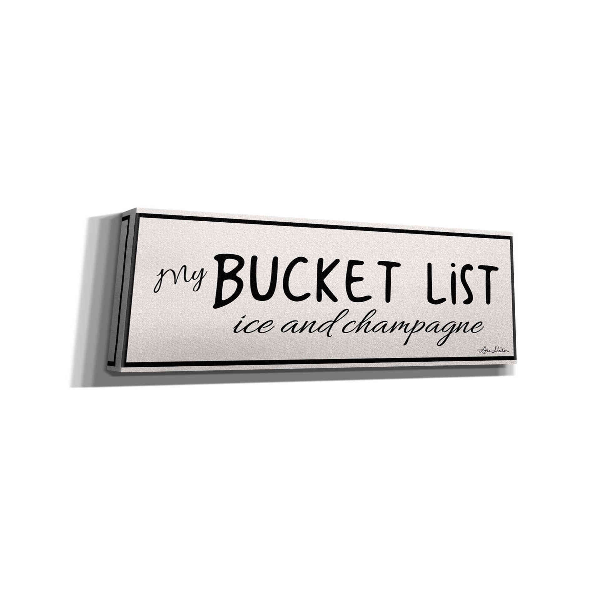 'My Bucket List' by Lori Deiter, Canvas Wall Art