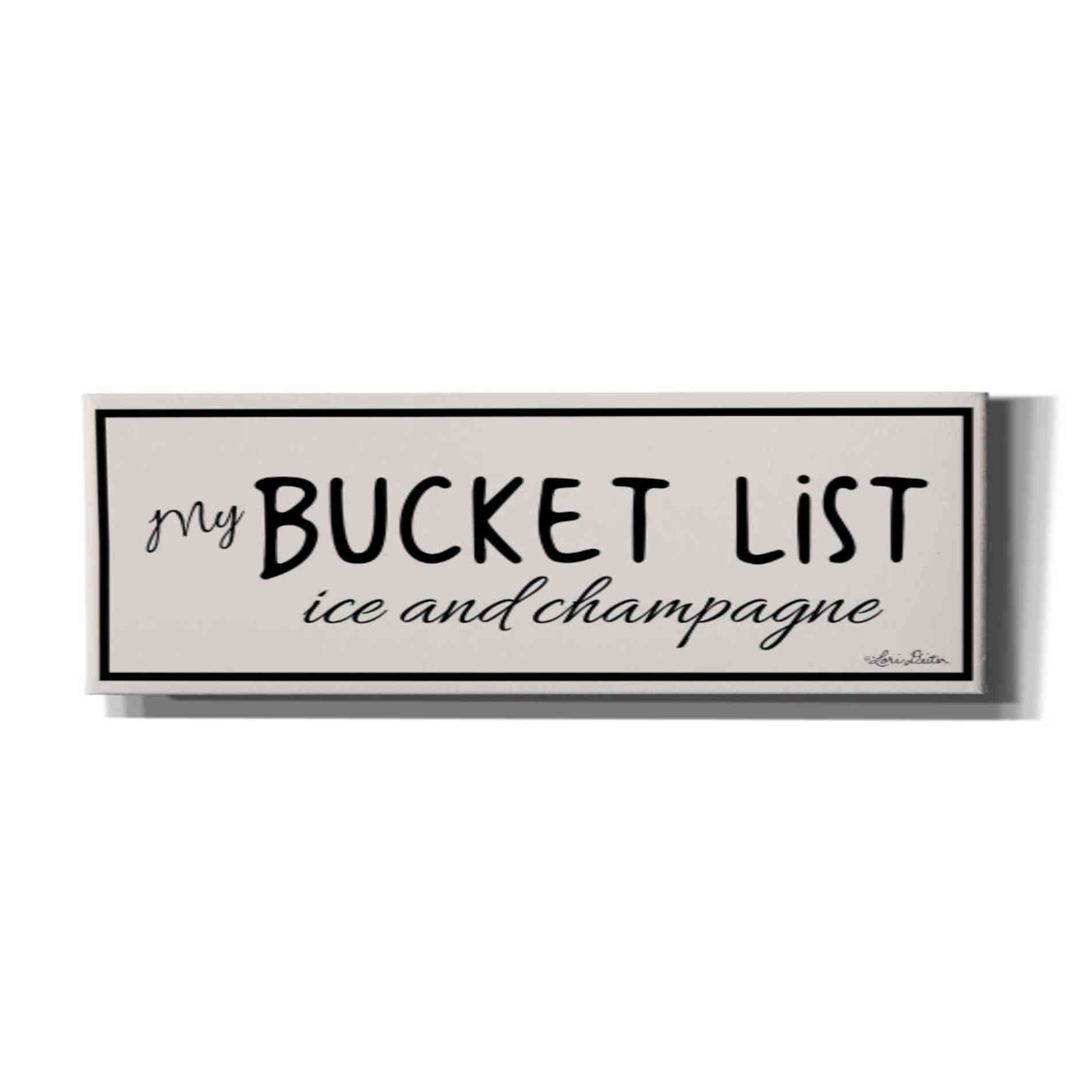 'My Bucket List' by Lori Deiter, Canvas Wall Art