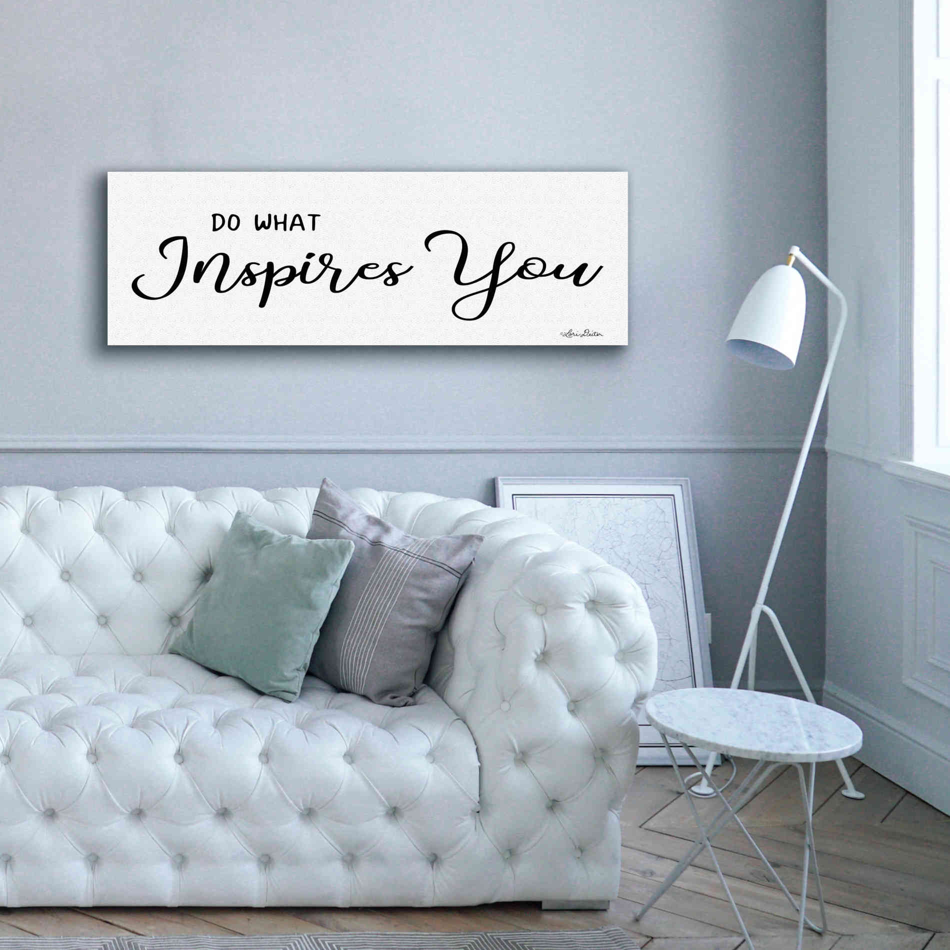 'Do What Inspires You' by Lori Deiter, Canvas Wall Art,60 x 20