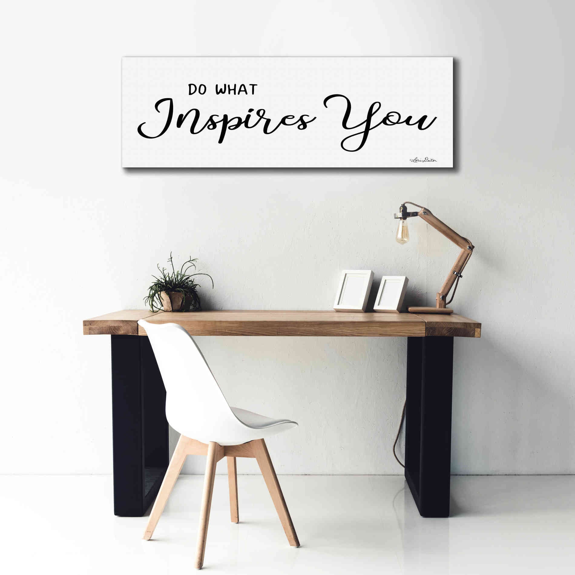 'Do What Inspires You' by Lori Deiter, Canvas Wall Art,60 x 20