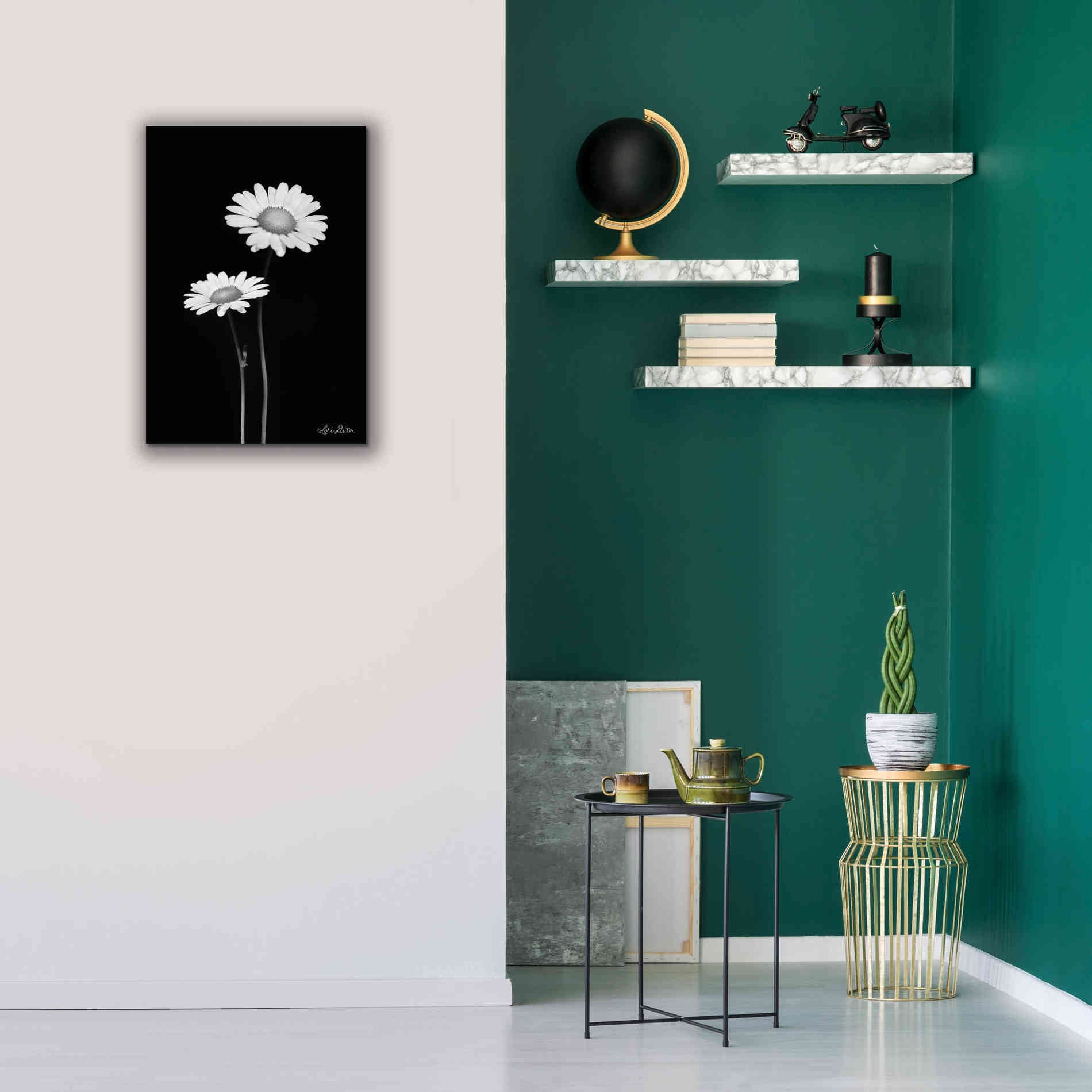 'Pair of Daisies' by Lori Deiter, Canvas Wall Art,18 x 26