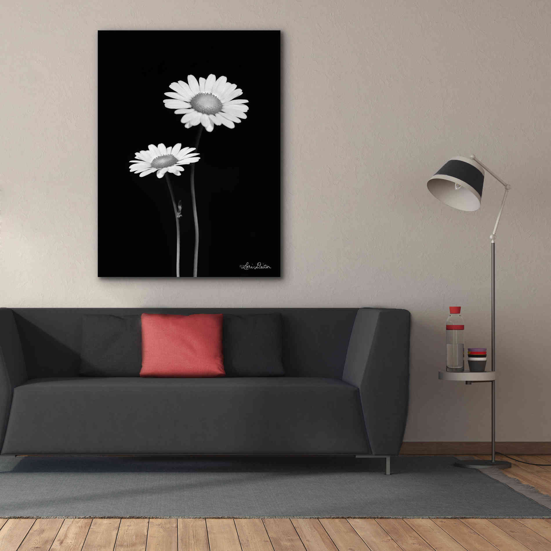 'Pair of Daisies' by Lori Deiter, Canvas Wall Art,40 x 54