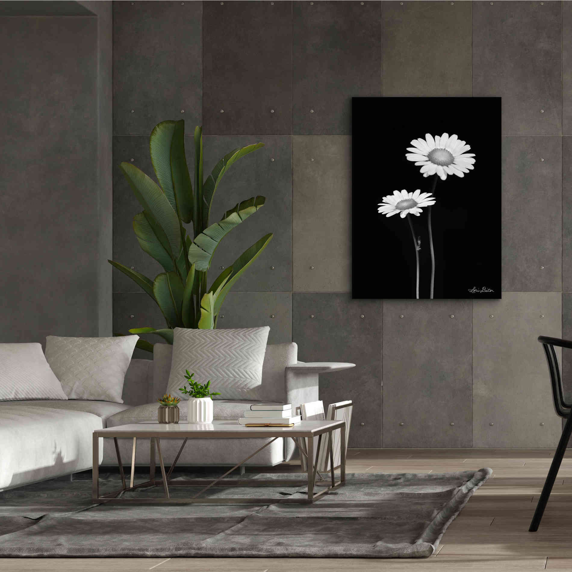'Pair of Daisies' by Lori Deiter, Canvas Wall Art,40 x 54