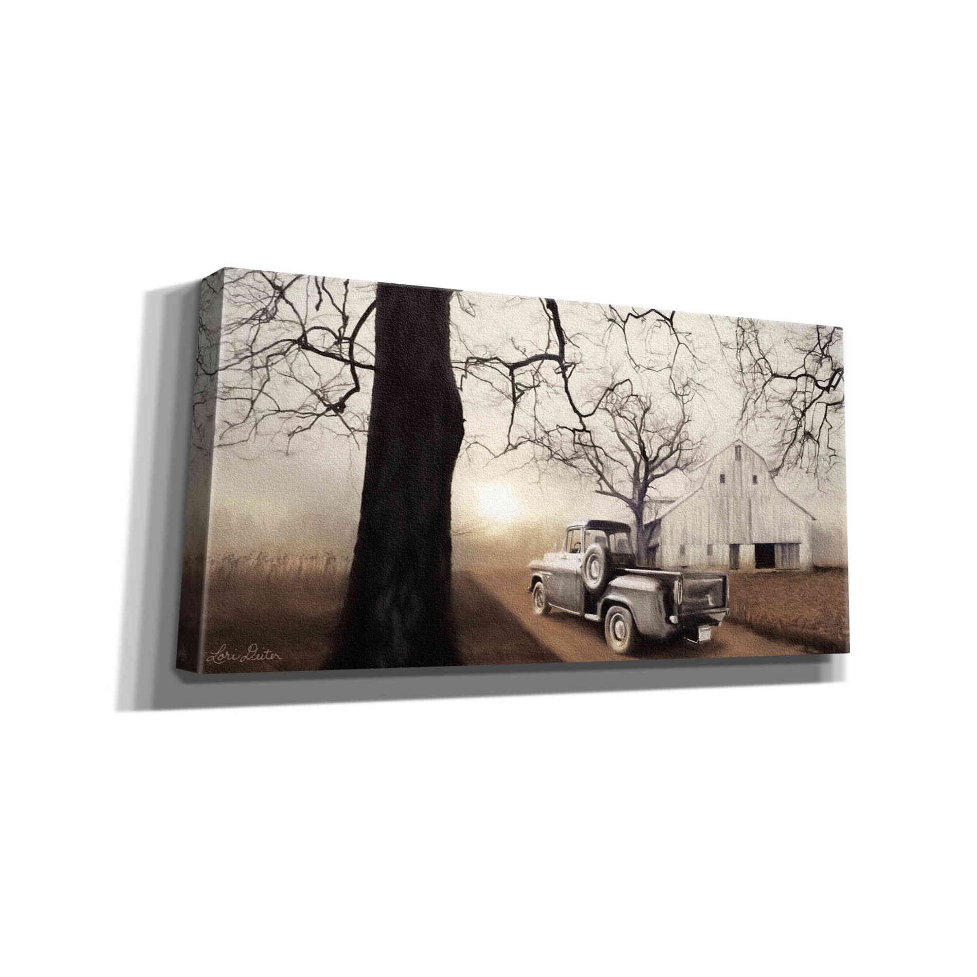'Millersburg Sunrise with Truck' by Lori Deiter, Canvas Wall Art