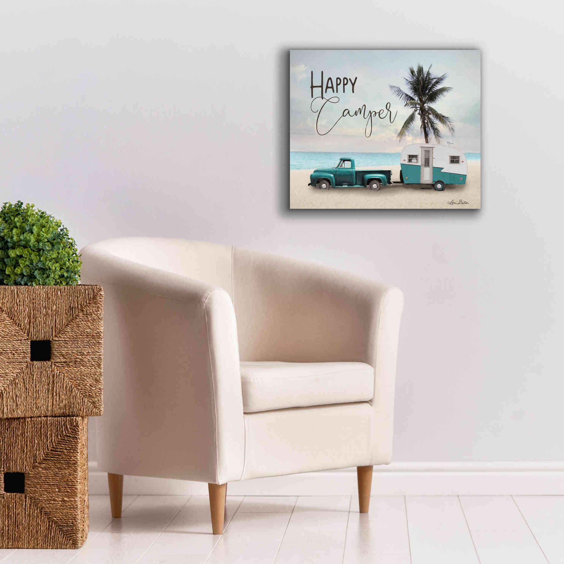 'Happy Camper' by Lori Deiter, Canvas Wall Art,24 x 20