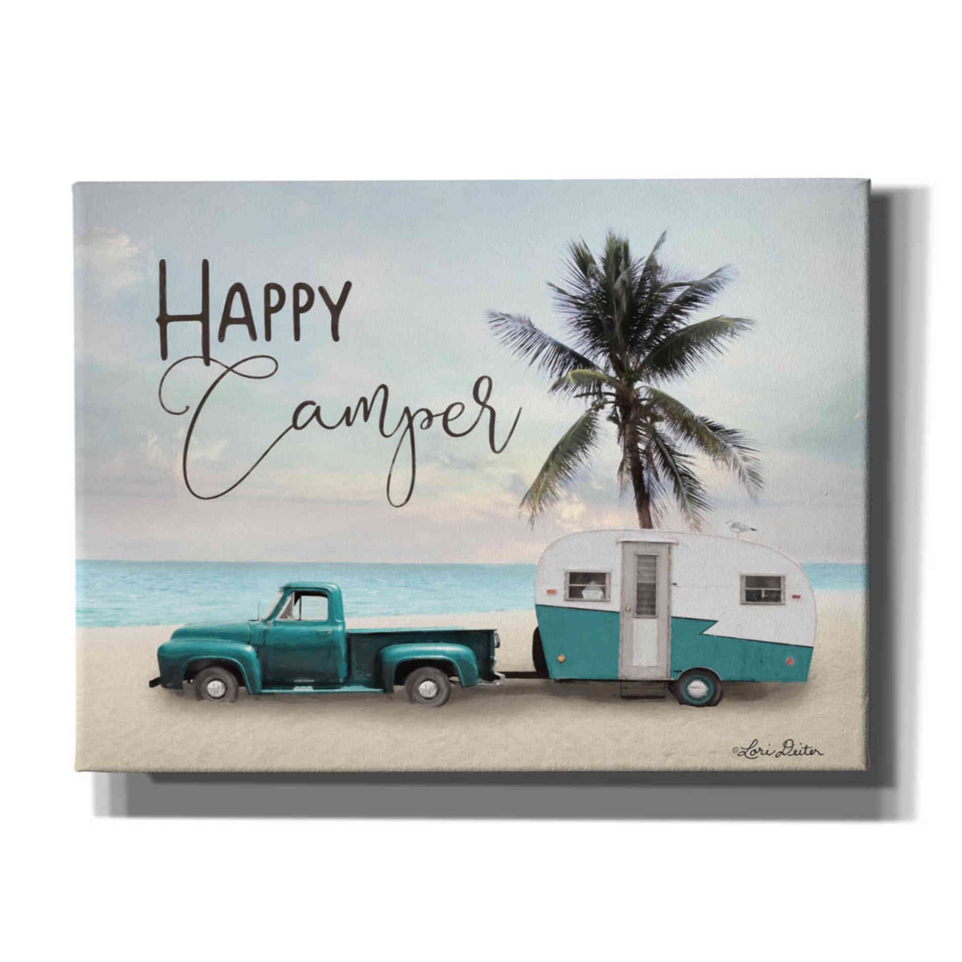 'Happy Camper' by Lori Deiter, Canvas Wall Art