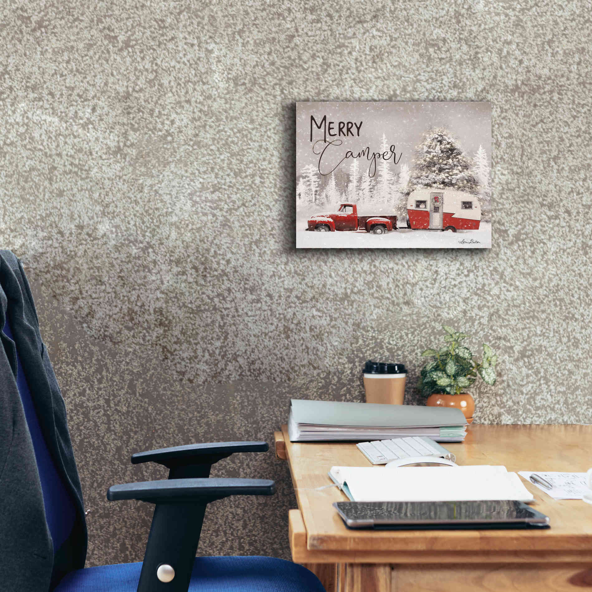 'Merry Camper' by Lori Deiter, Canvas Wall Art,16 x 12