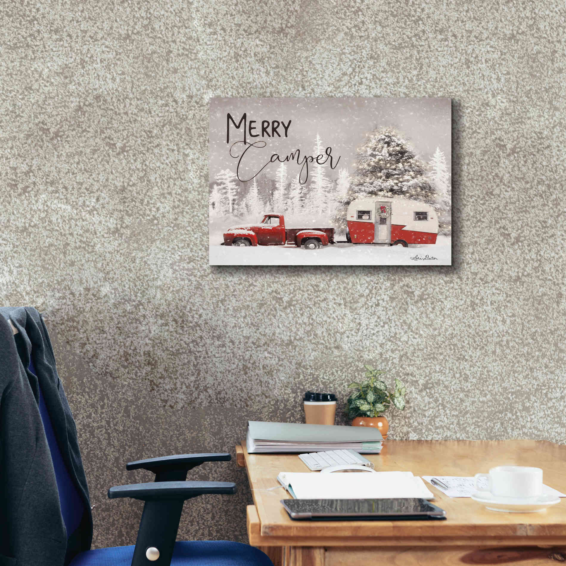 'Merry Camper' by Lori Deiter, Canvas Wall Art,24 x 20