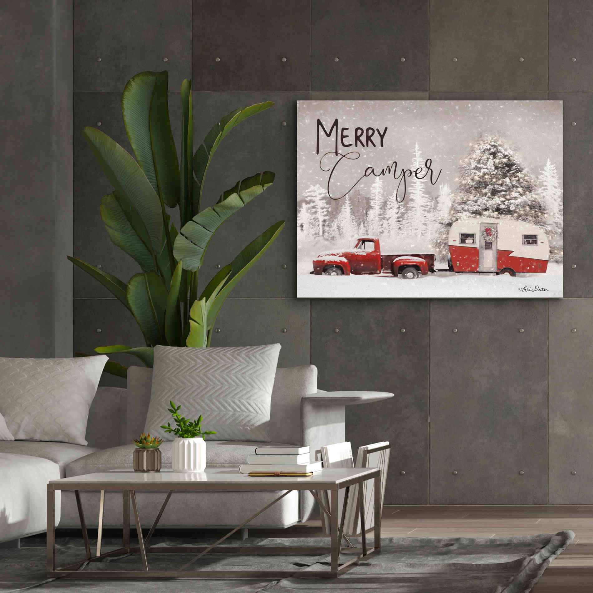 'Merry Camper' by Lori Deiter, Canvas Wall Art,54 x 40