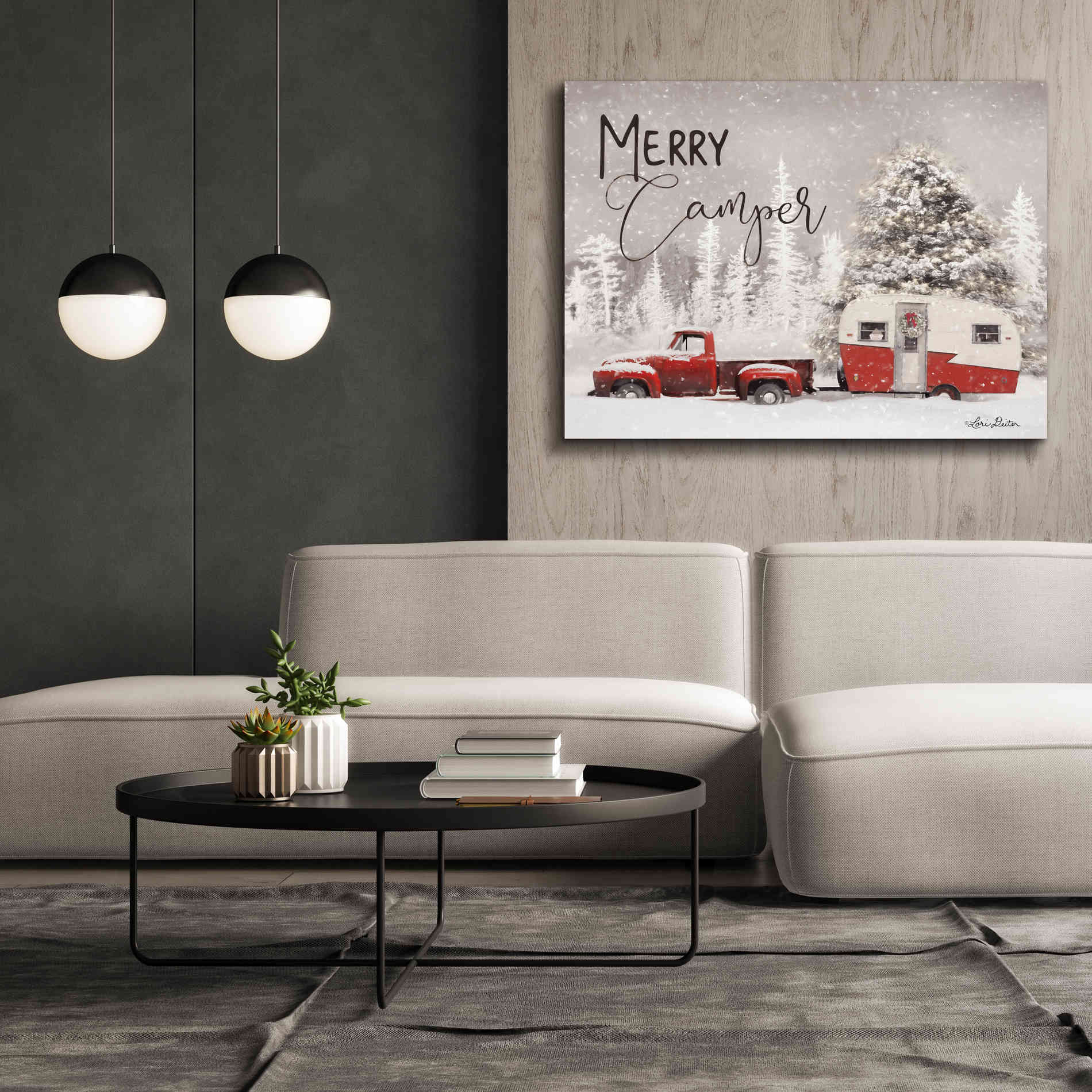 'Merry Camper' by Lori Deiter, Canvas Wall Art,54 x 40