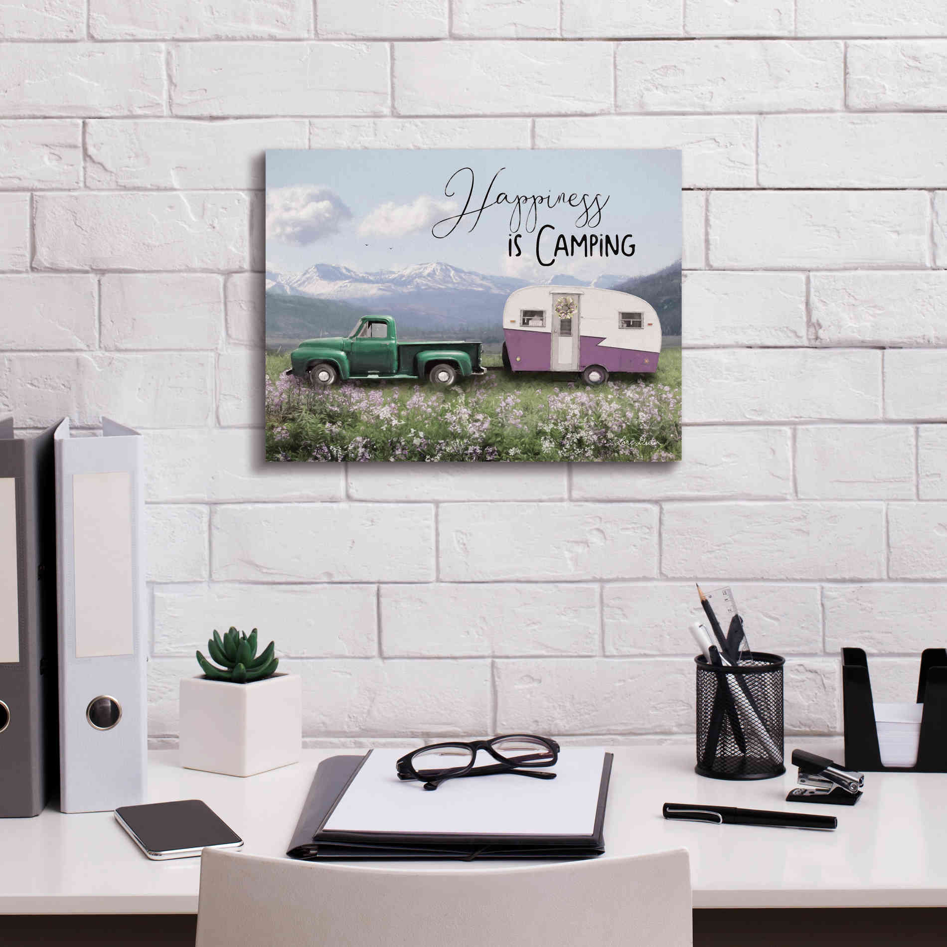 'Spring Camping I' by Lori Deiter, Canvas Wall Art,16 x 12