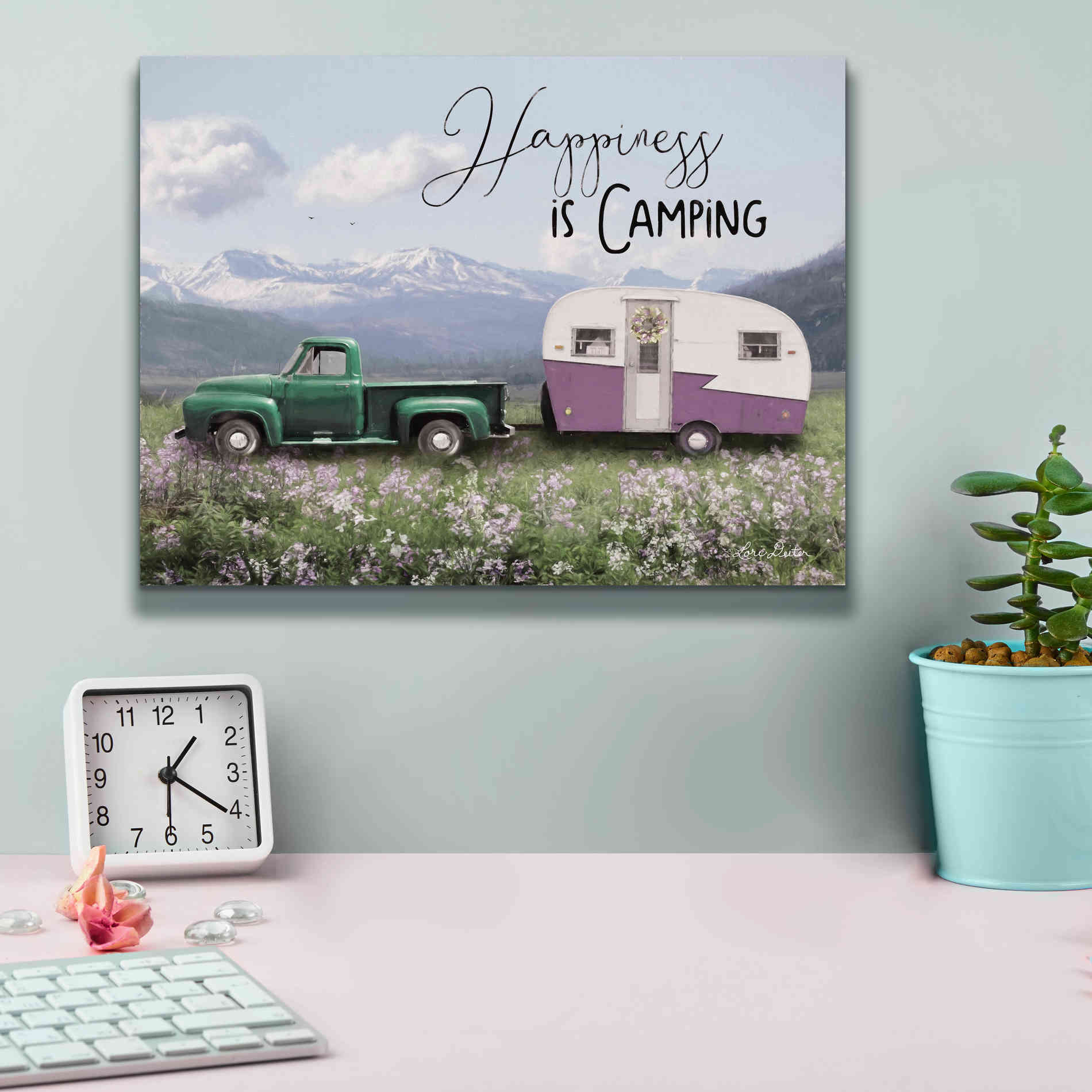 'Spring Camping I' by Lori Deiter, Canvas Wall Art,16 x 12