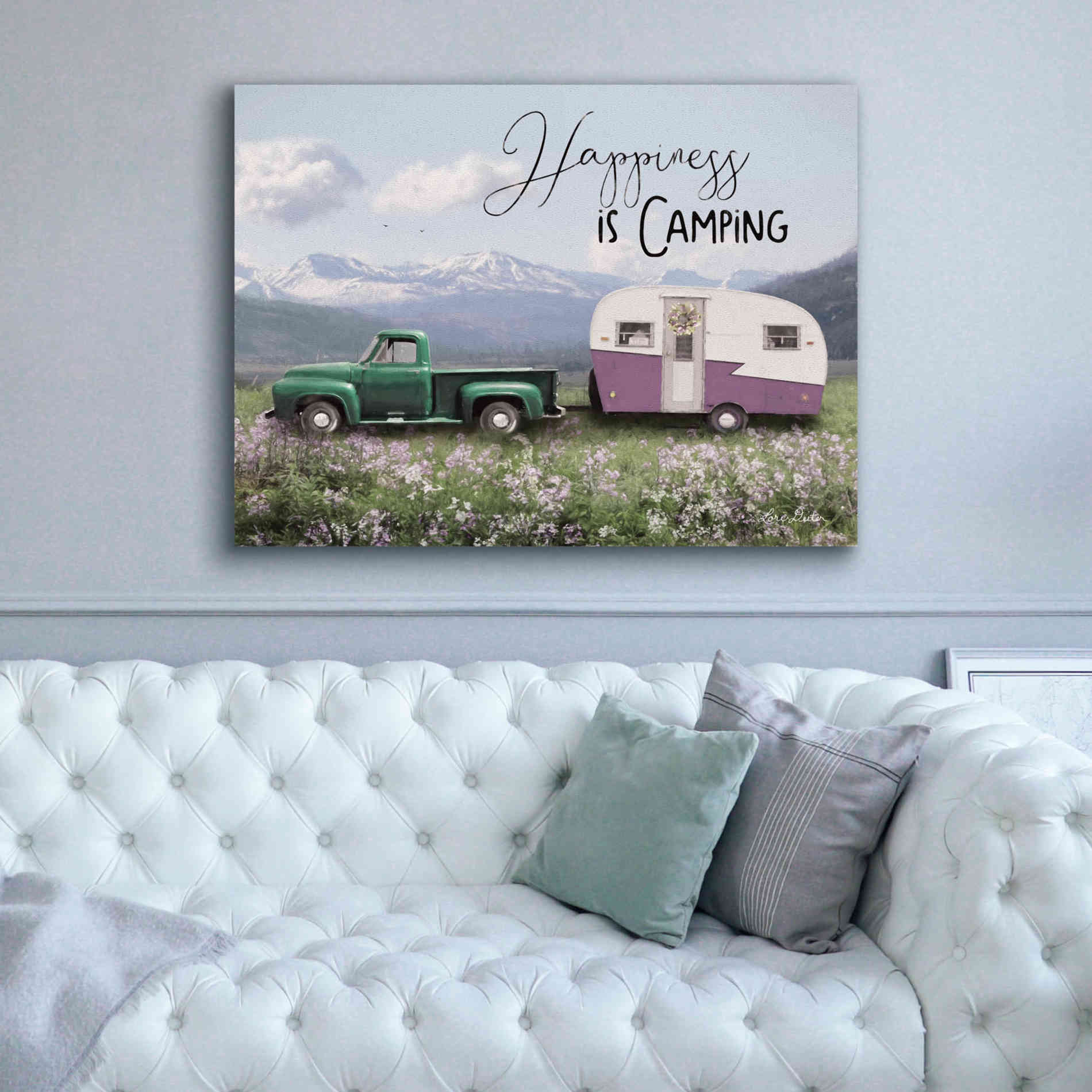 'Spring Camping I' by Lori Deiter, Canvas Wall Art,54 x 40
