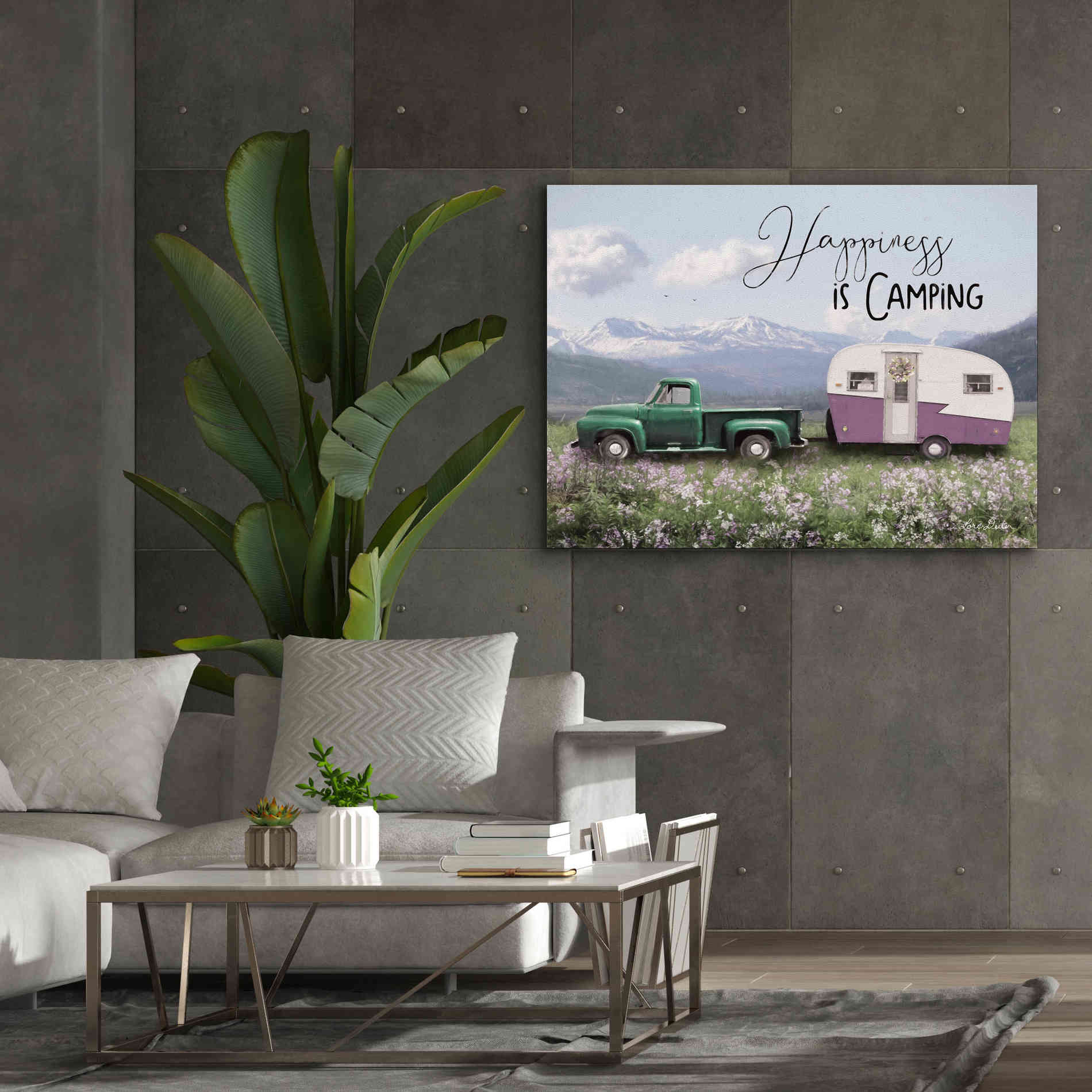 'Spring Camping I' by Lori Deiter, Canvas Wall Art,54 x 40
