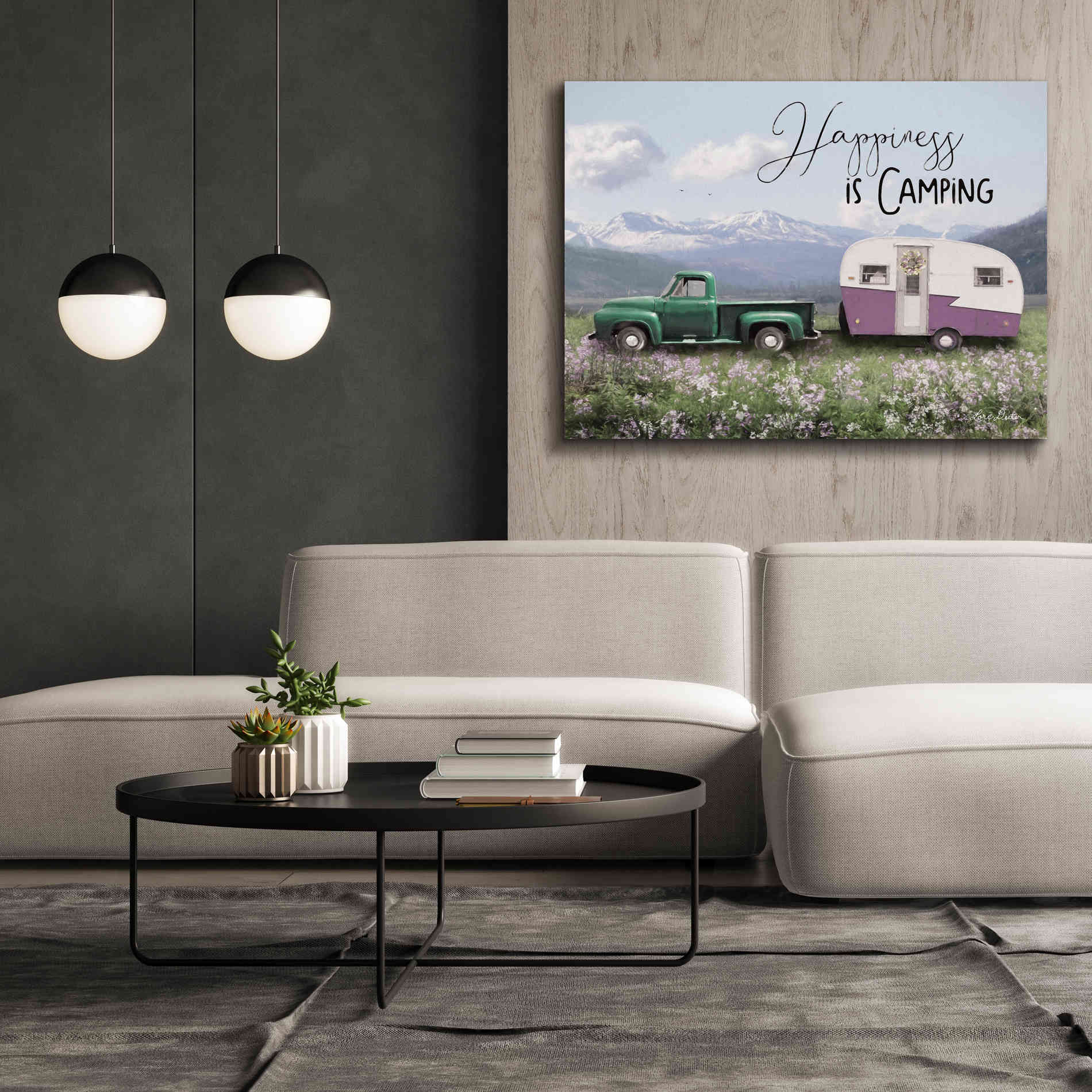 'Spring Camping I' by Lori Deiter, Canvas Wall Art,54 x 40