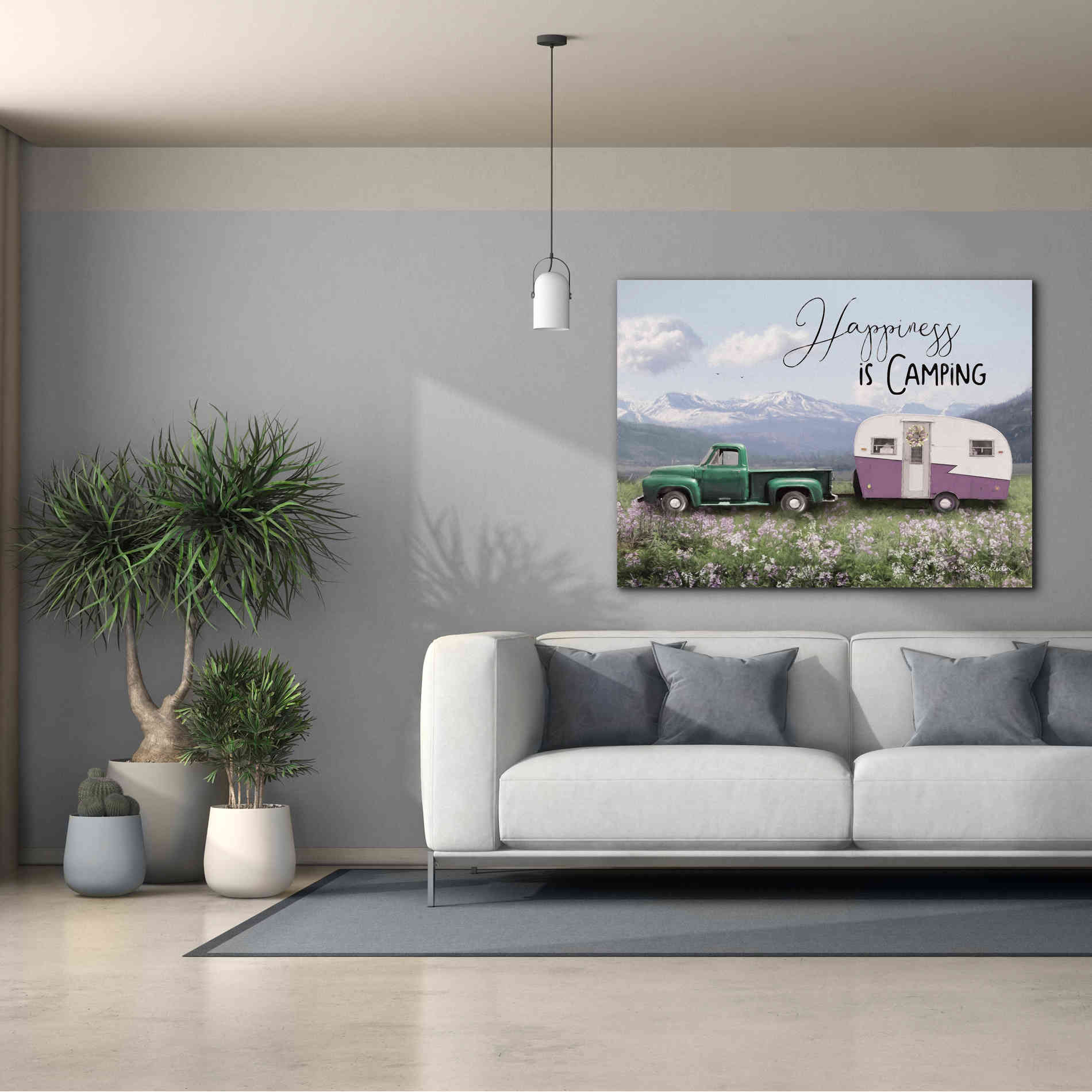 'Spring Camping I' by Lori Deiter, Canvas Wall Art,54 x 40