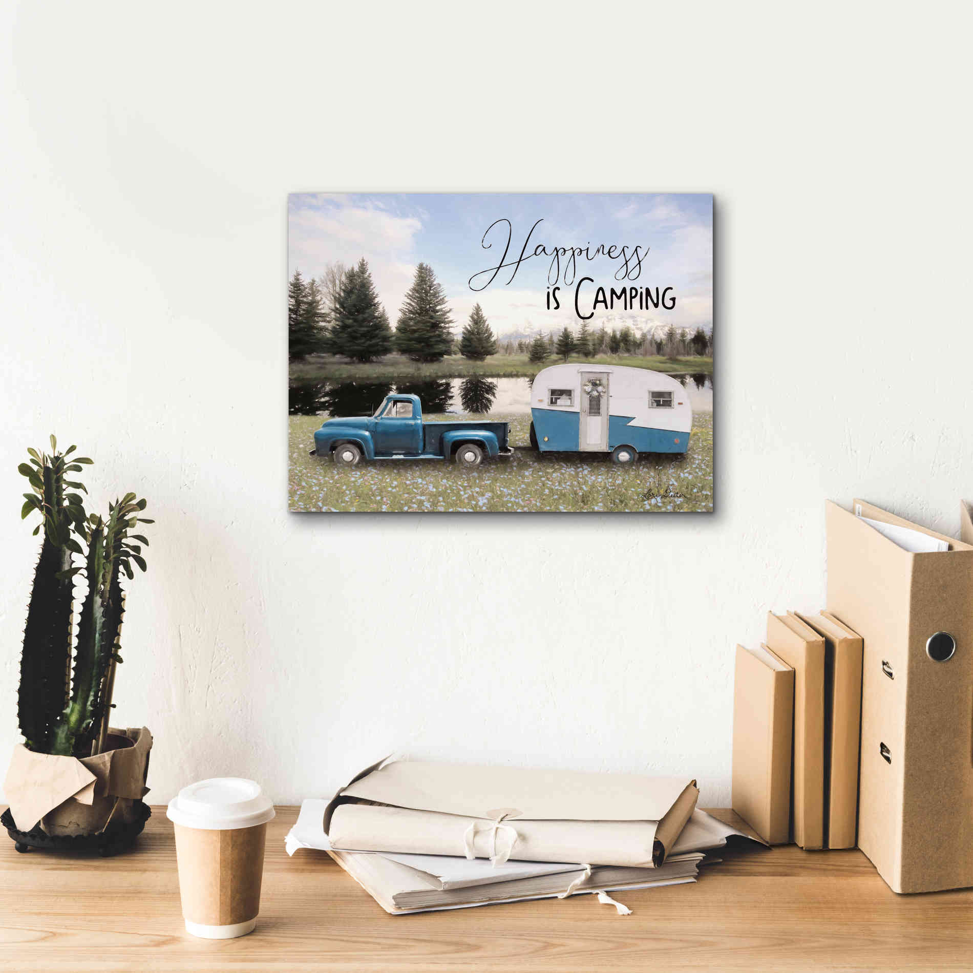 'Spring Camping II' by Lori Deiter, Canvas Wall Art,16 x 12