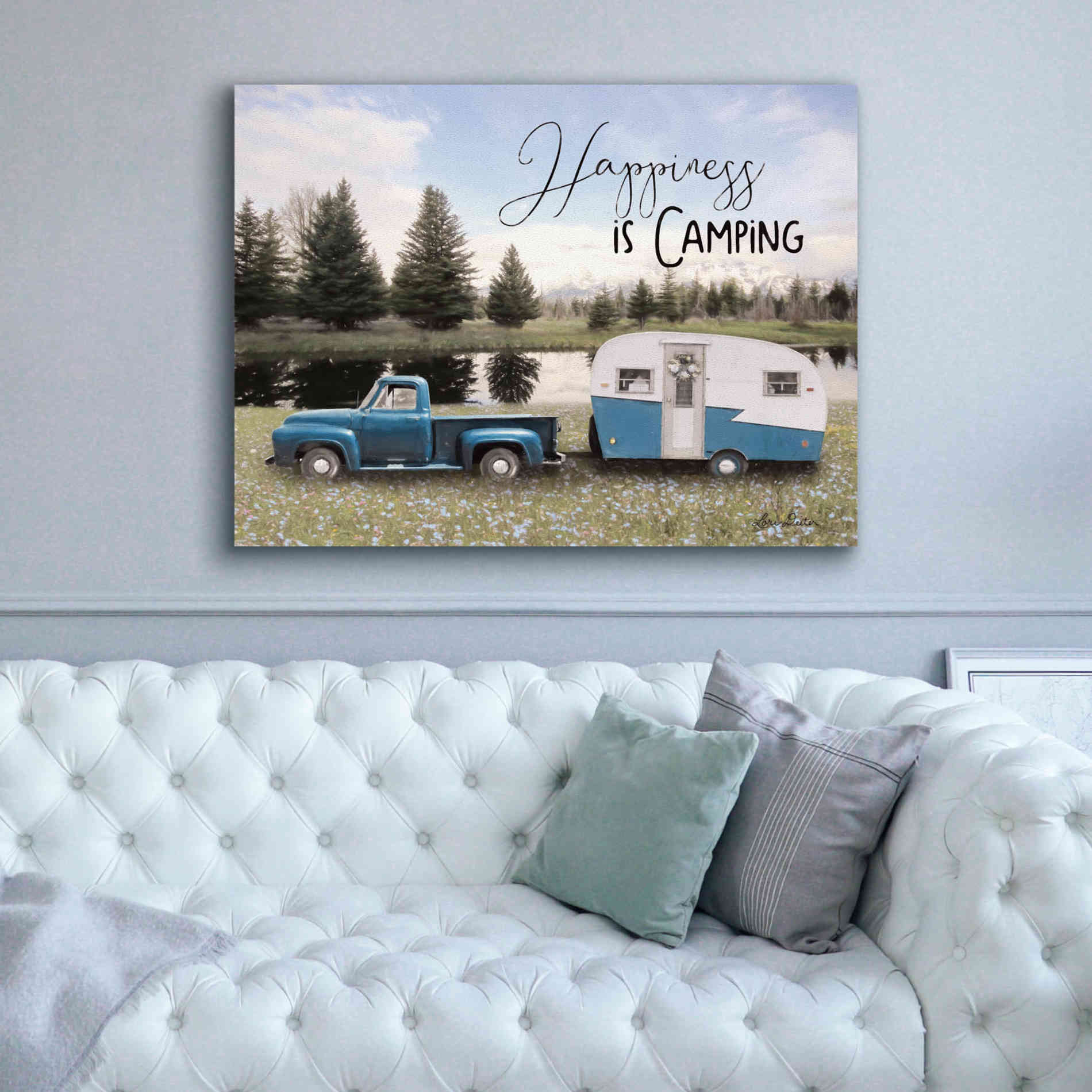 'Spring Camping II' by Lori Deiter, Canvas Wall Art,54 x 40
