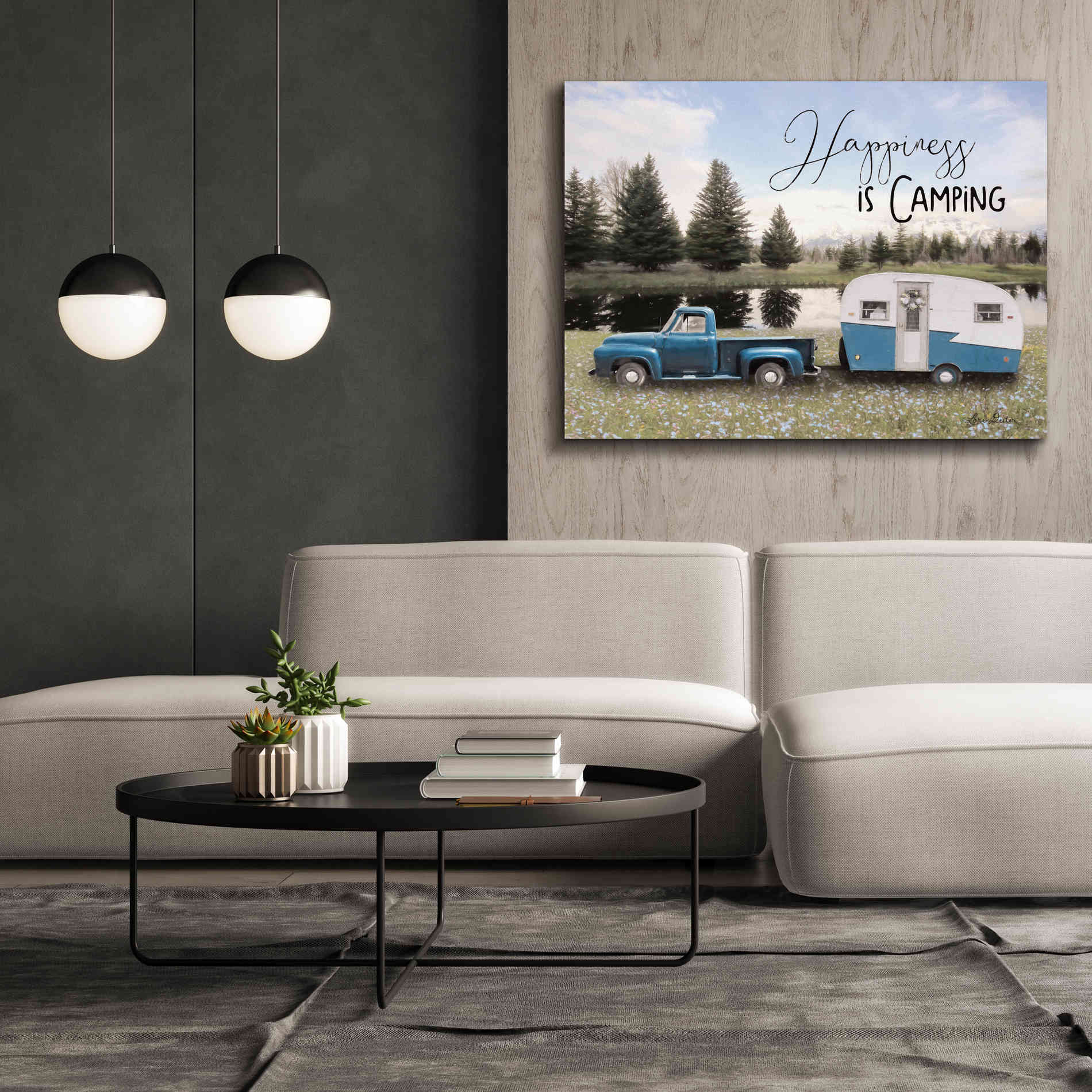 'Spring Camping II' by Lori Deiter, Canvas Wall Art,54 x 40