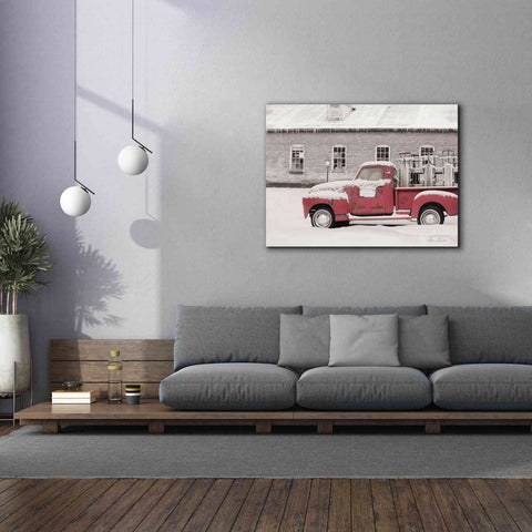 Image of 'Old Sled Works Red Truck' by Lori Deiter, Canvas Wall Art,54 x 40