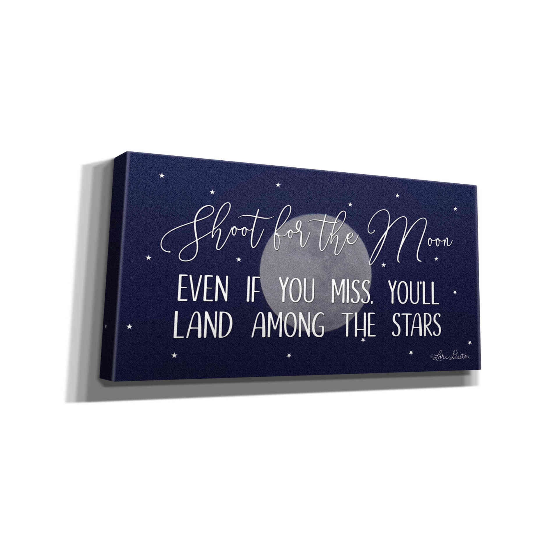 'Shoot for the Moon' by Lori Deiter, Canvas Wall Art