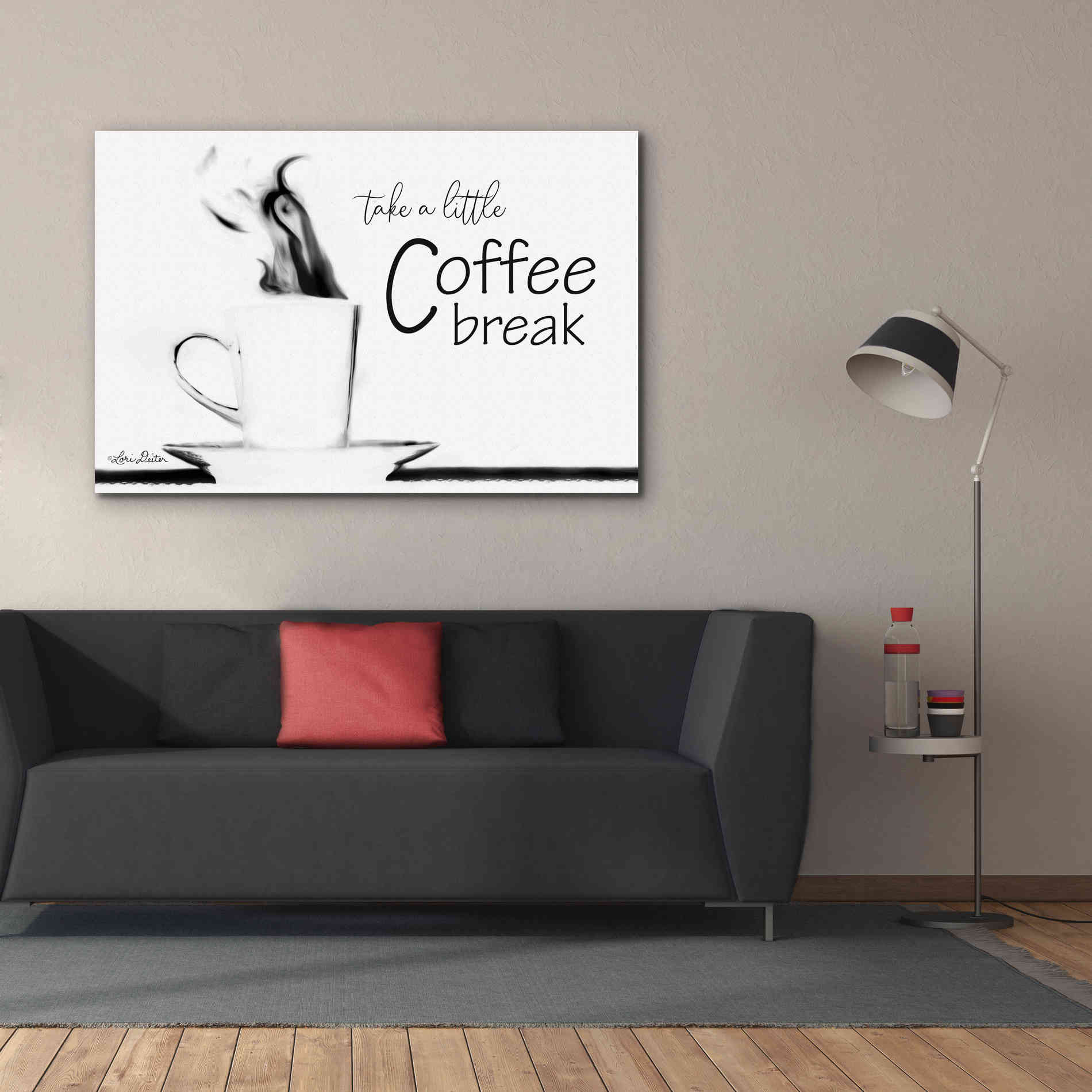 'Take a Little Coffee Break II' by Lori Deiter, Canvas Wall Art,60 x 40