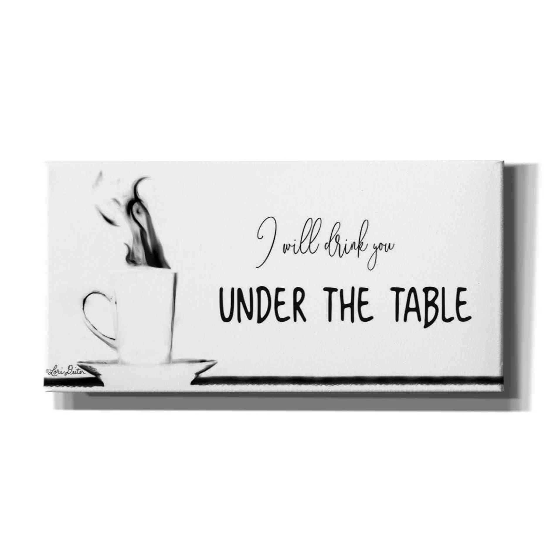 'Under the Table' by Lori Deiter, Canvas Wall Art