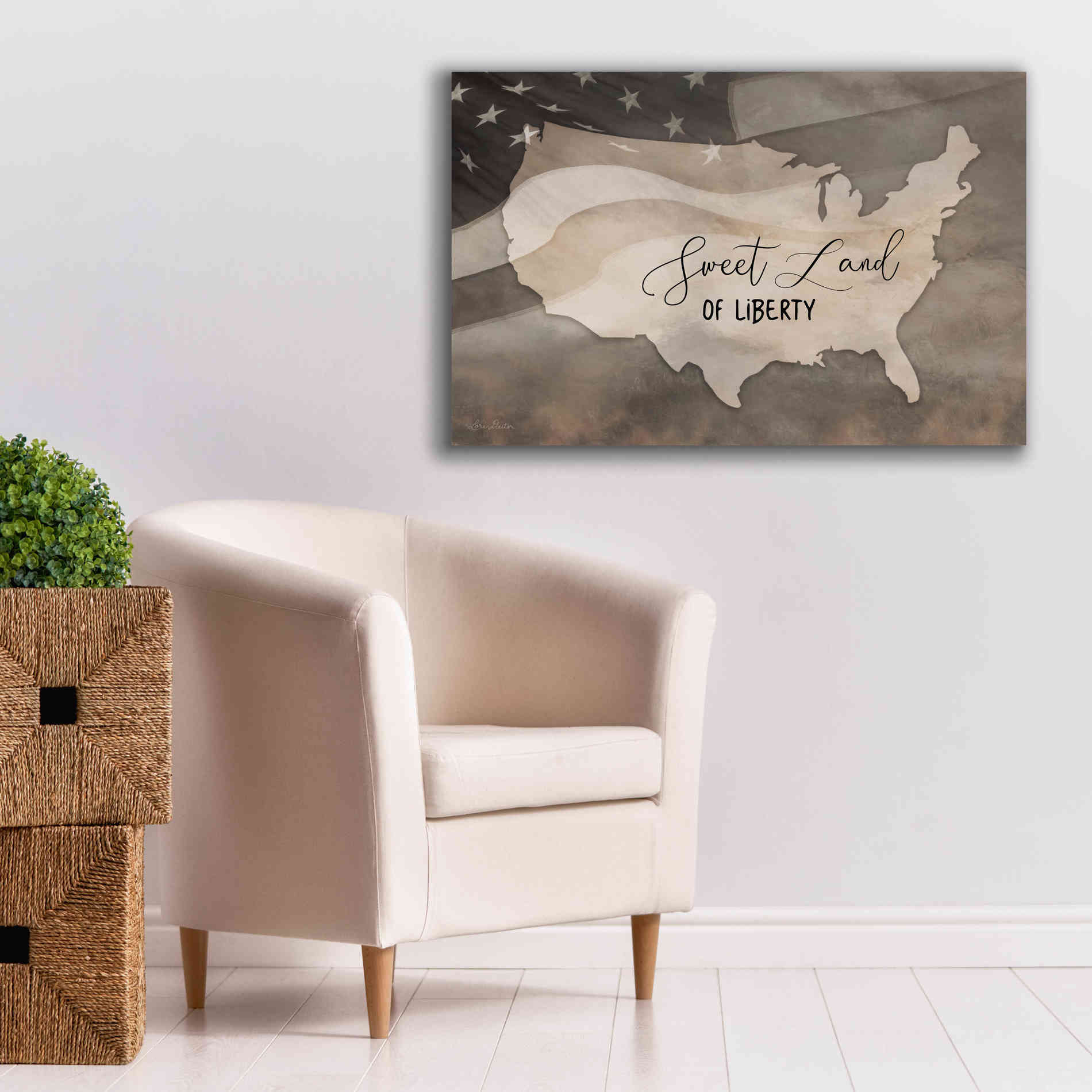 'Sweet Land of Liberty' by Lori Deiter, Canvas Wall Art,40 x 26
