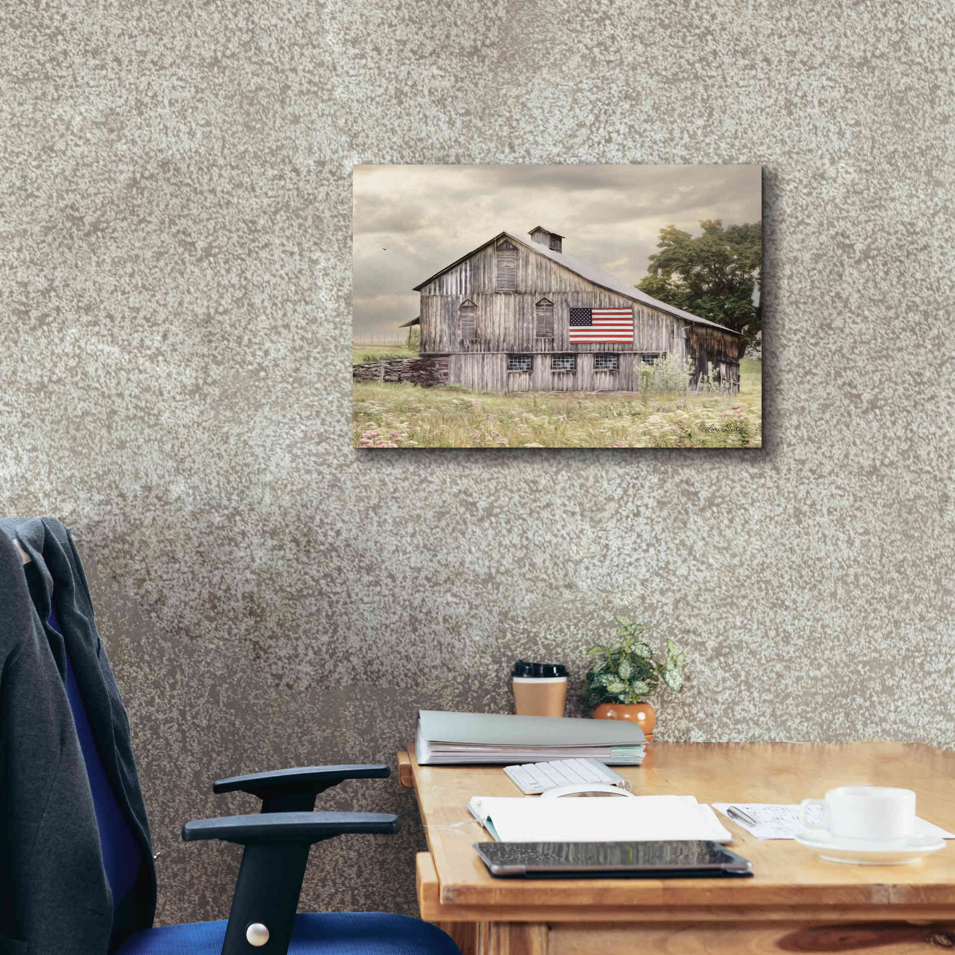 'Rural Virginia Barn' by Lori Deiter, Canvas Wall Art,26 x 18