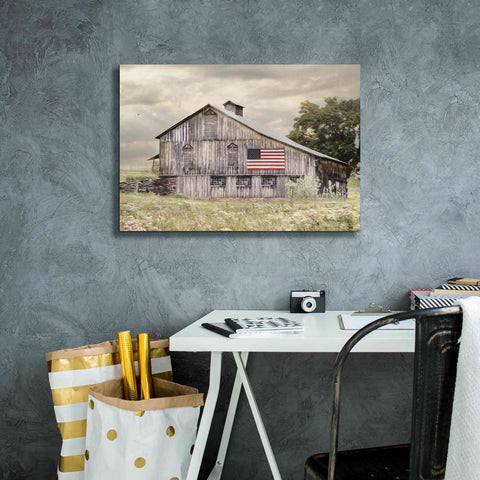 Image of 'Rural Virginia Barn' by Lori Deiter, Canvas Wall Art,26 x 18