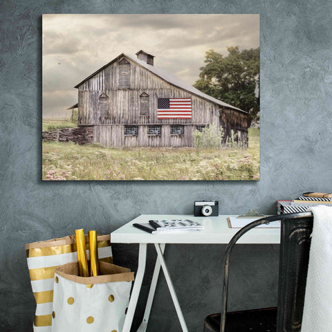 Image of 'Rural Virginia Barn' by Lori Deiter, Canvas Wall Art,34 x 26