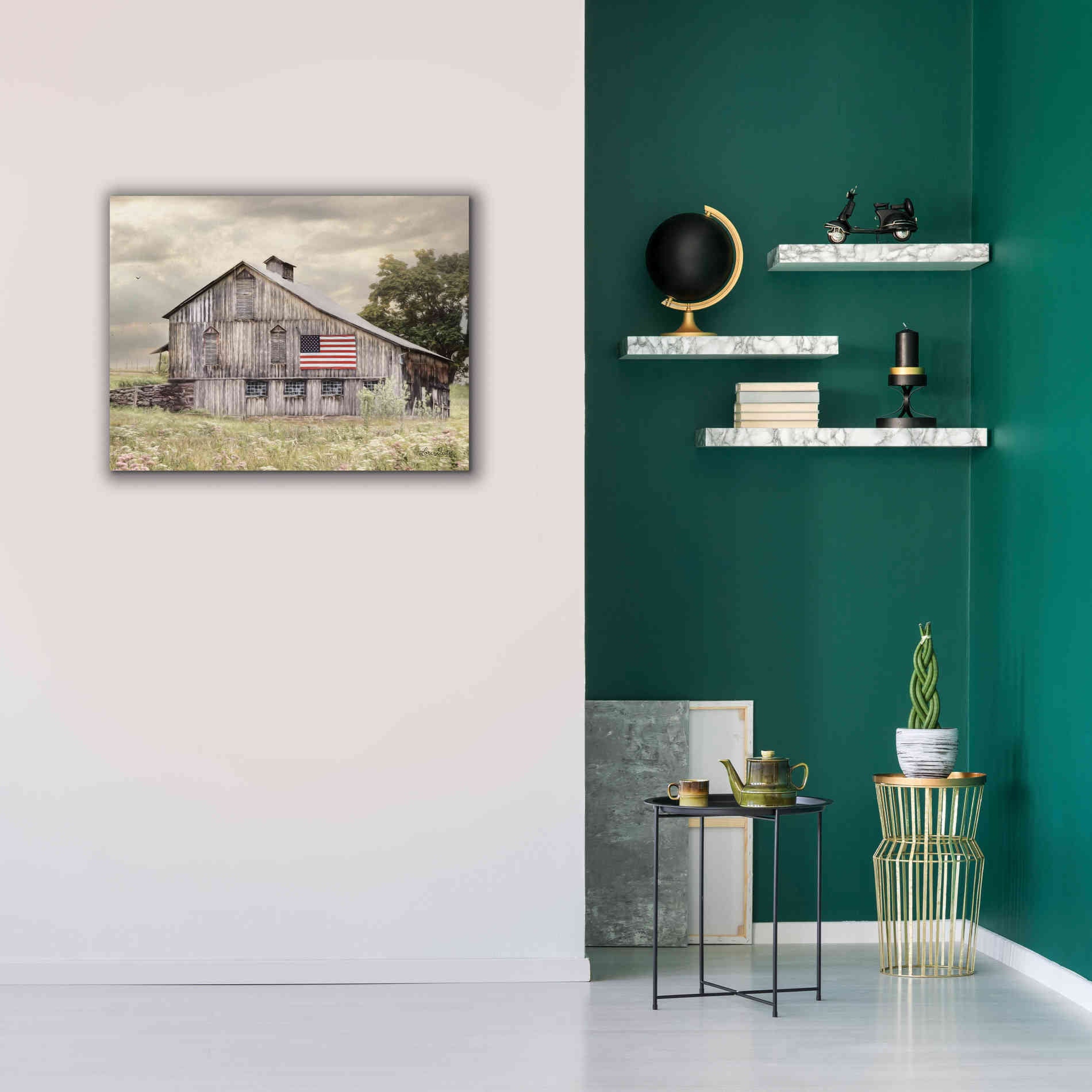 'Rural Virginia Barn' by Lori Deiter, Canvas Wall Art,34 x 26