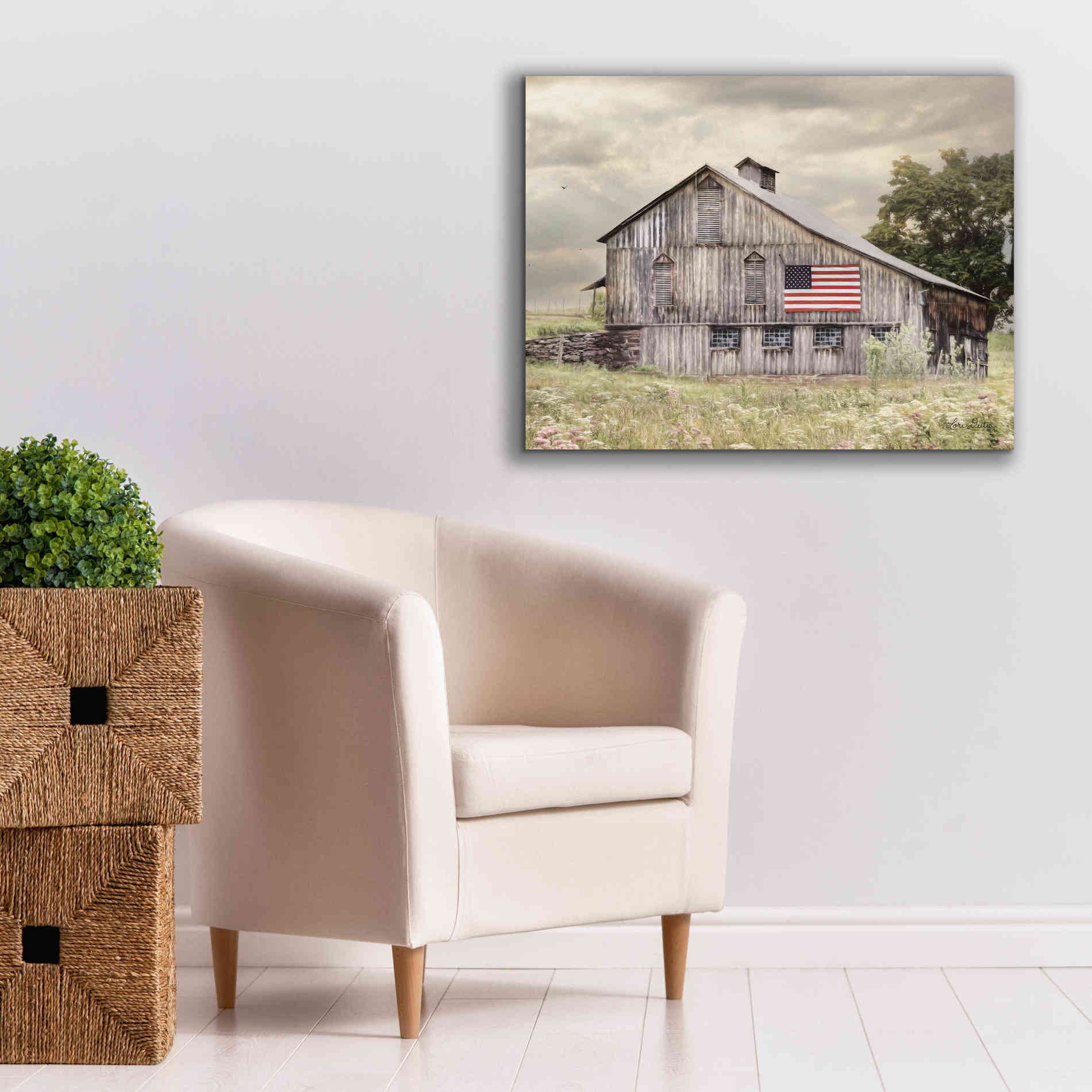'Rural Virginia Barn' by Lori Deiter, Canvas Wall Art,34 x 26