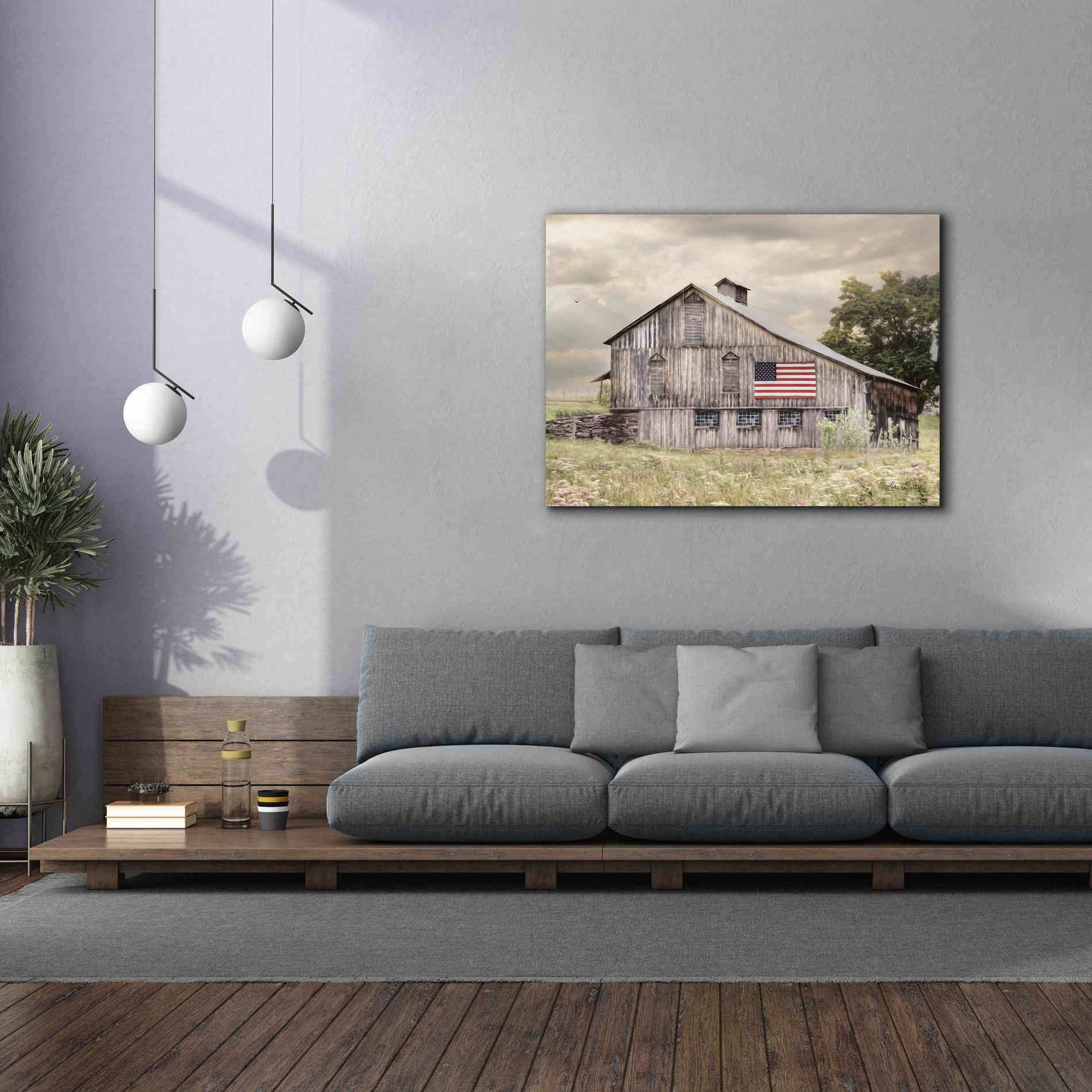 'Rural Virginia Barn' by Lori Deiter, Canvas Wall Art,54 x 40