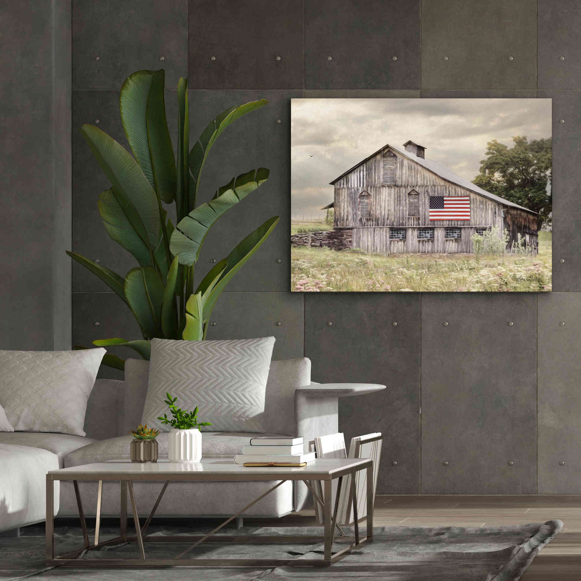 'Rural Virginia Barn' by Lori Deiter, Canvas Wall Art,54 x 40