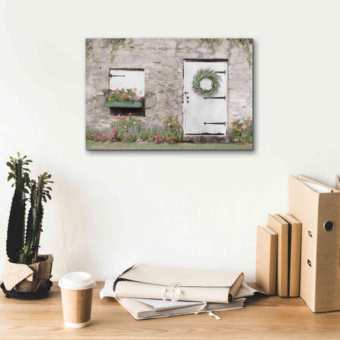 Image of 'Old Stone Cottage' by Lori Deiter, Canvas Wall Art,18 x 12