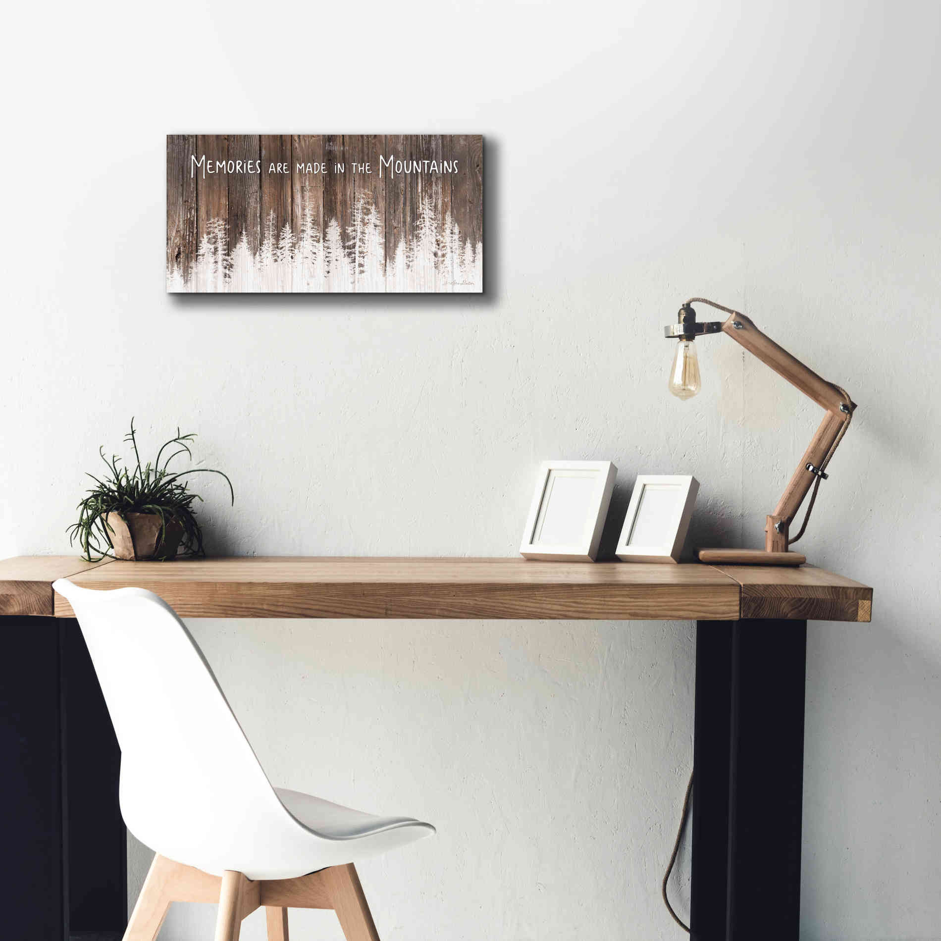 'Mountain Memories' by Lori Deiter, Canvas Wall Art,24 x 12