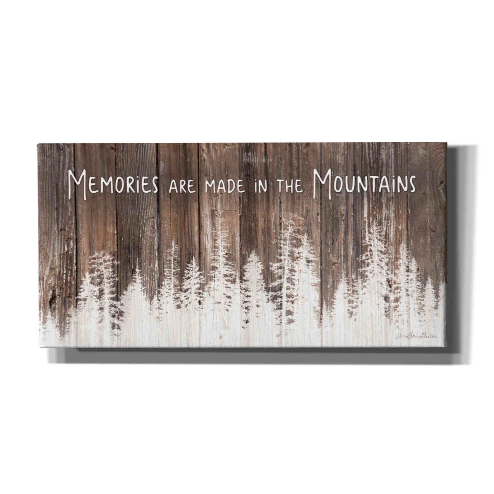 'Mountain Memories' by Lori Deiter, Canvas Wall Art