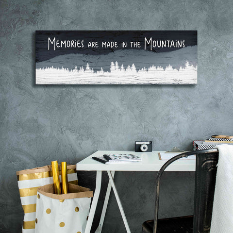 Image of 'Memories are Made in the Mountains' by Lori Deiter, Canvas Wall Art,36 x 12