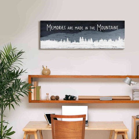 Image of 'Memories are Made in the Mountains' by Lori Deiter, Canvas Wall Art,36 x 12