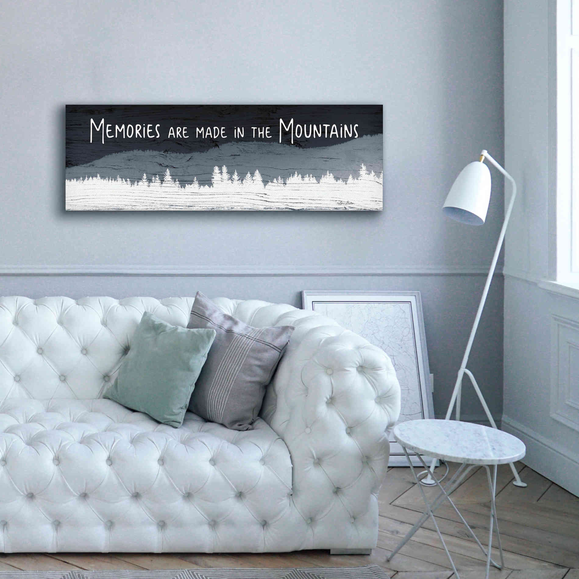 'Memories are Made in the Mountains' by Lori Deiter, Canvas Wall Art,60 x 20