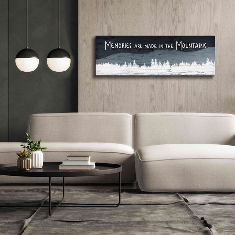 Image of 'Memories are Made in the Mountains' by Lori Deiter, Canvas Wall Art,60 x 20