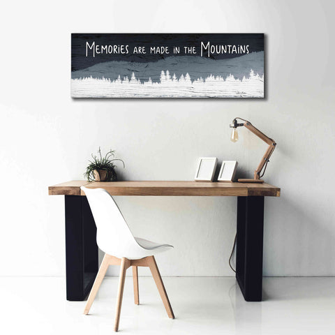 Image of 'Memories are Made in the Mountains' by Lori Deiter, Canvas Wall Art,60 x 20